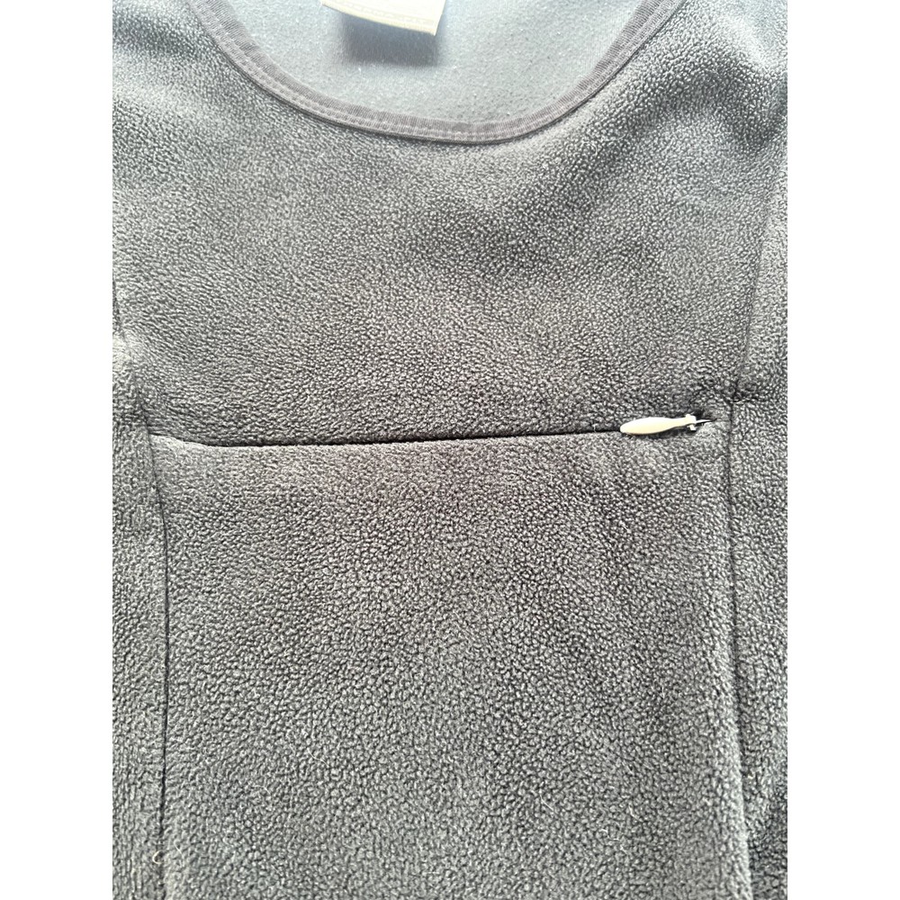 Nike‎ Pullover Womens M Vintage y2k Fleece Sweatshirt Black Pocket Therma Fit - Picture 6 of 12